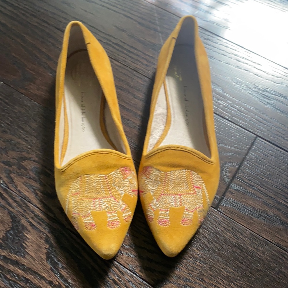 Mustard Yellow House of Harlow 1960 Flats Shoes 37